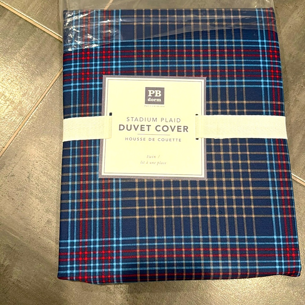 NWT Pottery Barn Teen Design Duvet Cover Twin Size